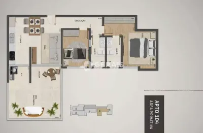 Apartamento à venda, 2 quartos, 1 suíte, 1 vaga, centro - divinópolis/mg