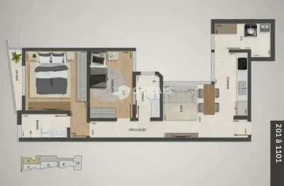 Apartamento à venda, 2 quartos, 1 suíte, 1 vaga, centro - divinópolis/mg