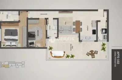 Apartamento à venda, 2 quartos, 1 suíte, 1 vaga, centro - divinópolis/mg
