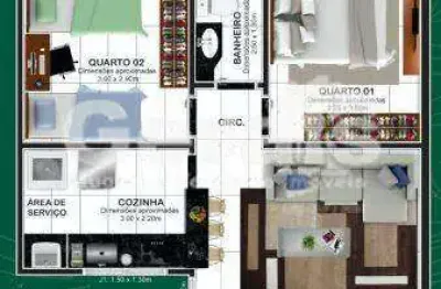 Apartamento à venda, 2 quartos, 2 vagas, jardinopolis - divinópolis/mg