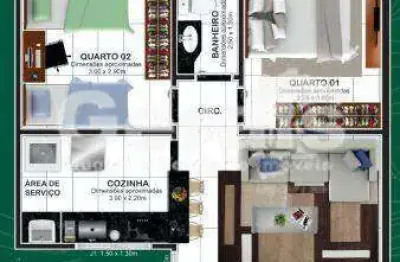 Apartamento à venda, 2 quartos, 2 vagas, jardinopolis - divinópolis/mg