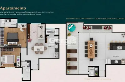 Apto cobertura à venda, 2 quartos, 1 suíte, 1 vaga, manoel valinhas - divinópolis/mg