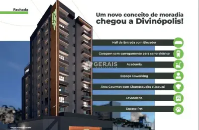 Apartamento à venda, 1 quarto, 1 suíte, 1 vaga, chanadour - divinópolis/mg