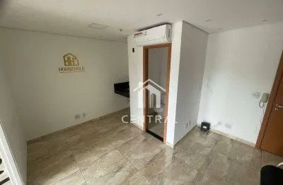 Sala comercial para locação - condomínio via alameda - 37m² - 1 vaga - varanda - copa - banheiro - centro guarulhos/sp
