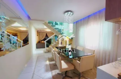 Sobrado de 220m² porteira fechada em parque renato maia - guarulhos-sp