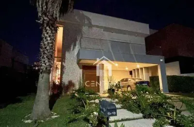 Sobrado com 3 dormitórios para alugar, 400 m² por r$ 16.000,00/mês - alphaville nova esplanada - votorantim/sp