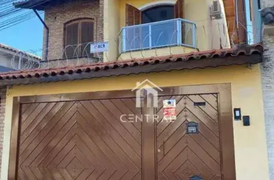 Sobrado à venda, vaga p/ 6 carros suv, churrasqueira, suíte c/ varanda, jardim santa clara - guarulhos/sp