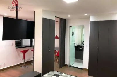 Flat com 1 dormitório para alugar, 44 m² por r$ 3.113/mês - jardim américa - sorocaba/sp