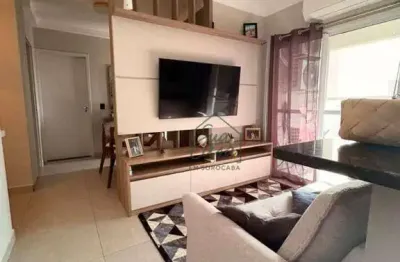 Apartamento com 2 dormitórios à venda, com suite - condomínio jr american - sorocaba/sp