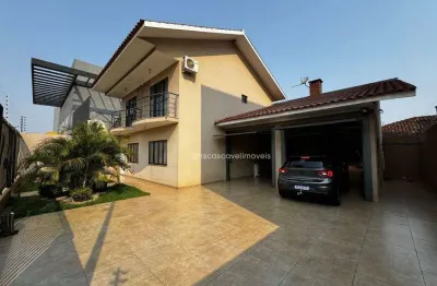 Sobrado com 1 suíte + 2 dormitórios à venda, 188 m² por r$ 1.280.000 - neva - cascavel/pr
