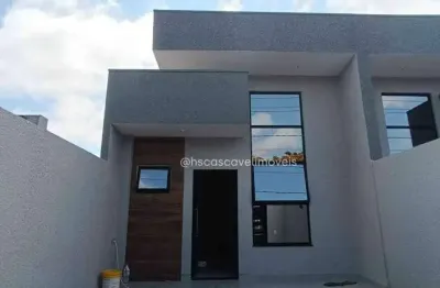 Casa com 1 suíte + 2 dormitórios à venda, 68 m² por r$ 390.000 - santa felicidade - cascavel/pr