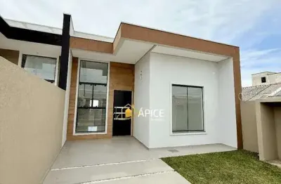 Casa com suíte e espaço gourmet no bairro nações em fazenda rio grande