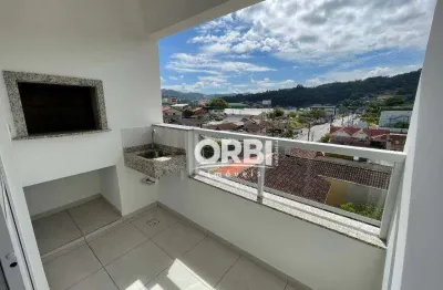 Apartamento com 2 dormitórios para alugar, 60 m² por r$ 2.235,25/mês - bela vista - gaspar/sc