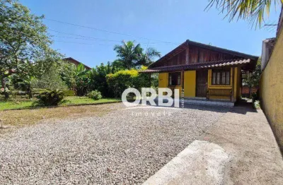 Amplo terreno com casa com 1 dormitório à venda, 57 m² por r$ 595.000 - figueira - gaspar/sc
