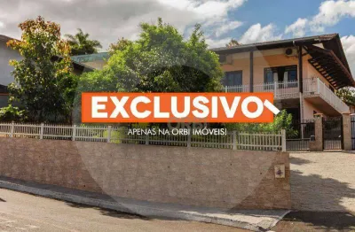 Casa com 3 dormitórios à venda, 220 m² por r$ 750.000 - itoupava central - blumenau/sc | orbi imóveis