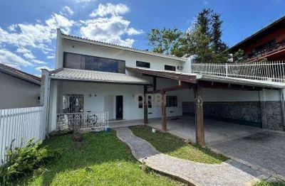 Casa com 5 dormitórios para alugar, 421 m² por r$ 8.500,01/mês - ponta aguda - blumenau/sc