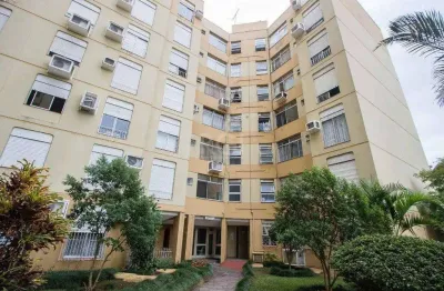 Apartamento de 1 dormitório, living, cozinha, área de serviço e banheiro social.