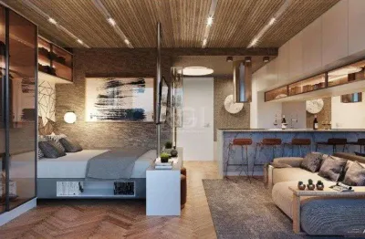 Apartamento para venda - 27.79m², 1 dormitório, sendo 1 suites, 1 vaga - cidade baixa