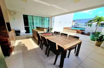 Cobertura de luxo bora bora hills com 4 quartos e 2 suítes na freguesia, rio de janeiro - rj: 233m², 5 banheiros, 3 vagas de garagem