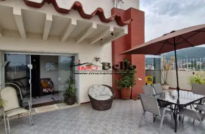 Cobertura à venda no rio de janeiro-rj: 3 quartos, 1 suíte, 3 salas, 3 banheiros, 2 vagas na pechincha - 245m² de área