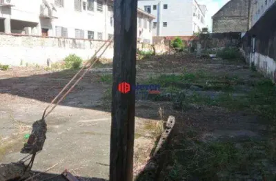 Terreno comercial para alugar na Rua Almirante Tamandaré, Macuco, Santos