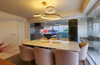 Apartamento garden alto padrão com 4 suítes e 3 vagas na vila rica – santos/sp