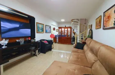 Cobertura duplex com piscina a 1 quadra da praia, 223m² – aparecida, santos-sp