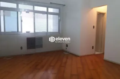 Apartamento à venda 02 dormitórios + 01 quarto de empregada | 100m² | gonzaga, santos