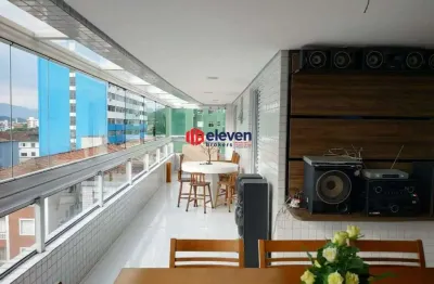 Apartamento garden à venda, 3 suítes, no itararé, são vicente-sp