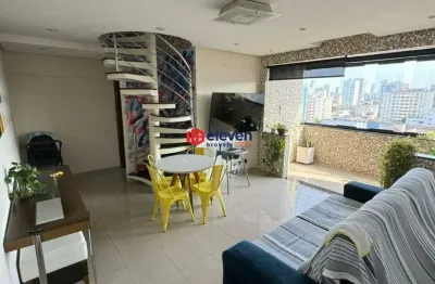 Cobertura Dúplex à Venda 2 Dormitórios | Dependência de Empregada Completa | Piscina | 178 m² | Macuco - Santos