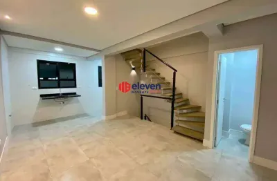 Sobrado novo no marapé com 2 dormitórios e acabamento de alto padrão
