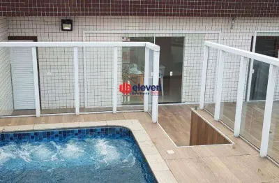 Oportunidade única ! sobrado novo e espaçoso com terraço e piscina no centro de são vicente-sp