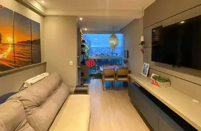 Apartamento exclusivo com 2 suítes e vista para o mar na ponta da praia - 2 vagas e churrasqueira