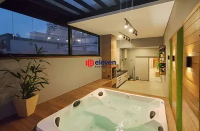 Cobertura penthouse a 100 metros da praia na pompéia – conforto e exclusividade