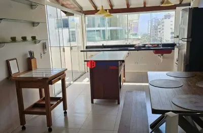 Cobertura duplex à venda. 3 suítes, na enseada, guarujá-sp