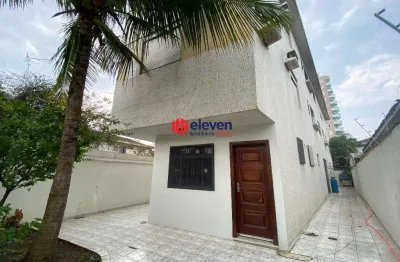 Prédio a venda com 3 apartamentos e área de lazer no boqueirão, santos/sp
