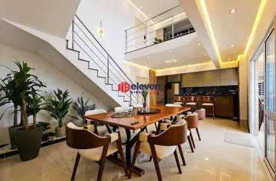 Sofisticado apartamento duplex mobiliado com vista mar no centro de são vicente-sp