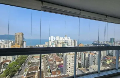 Apartamento 3 quartos, vista ao mar, na aparecida, 144 m²
