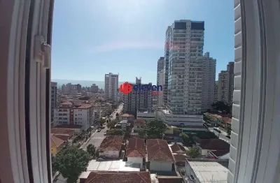 Apartamento 01 dormitório, vista livre, embaré - santos-sp