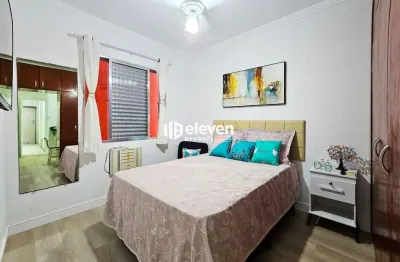 Kitnet mobiliada e reformada a 1 quadra da praia do itararé – são vicente/sp