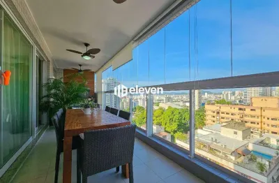 Apartamento alto padrão com 3 suítes, sacada gourmet e elevador exclusivo e vista mar – embaré, santos/sp