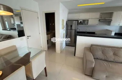 Apartamento mobiliado para aluguel | 1 suíte | andar alto vista livre | 57m² | 1 vaga | gonzaga | santos/sp