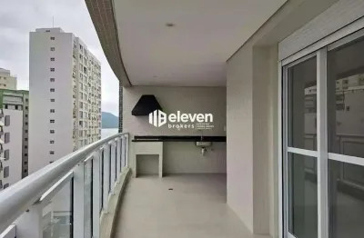 Apartamento novo com 3 suítes e varanda com churrasqueira – nunca habitado | próximo à praia – santos/sp