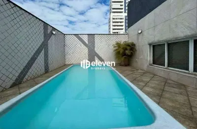 Cobertura à venda no boqueirão – 258m² | 3 dorms (1 suíte) | piscina privativa | vista parcial do mar – santos/sp