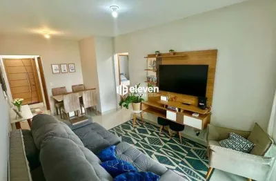 Apartamento com 2 suítes, varanda gourmet, 2 vagas e lazer completo – andar alto na ponta da praia, santos!