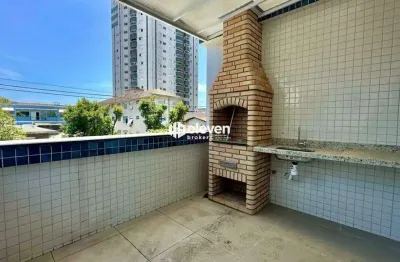 Sobreposta alta nova na ponta da praia – 150m², 3 suítes, 2 vagas e varanda gourmet!