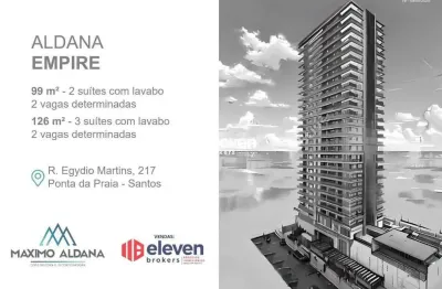 Residencial aldana empire | 2 a 3 quartos, ponta da praia - santos/sp