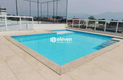 Apartamento com vista para o mar em tupi, praia grande – 2 quartos (1 suíte) com varanda gourmet