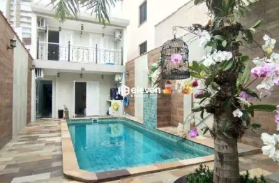 Casa Residencial com 4 suítes, piscina e espaço gourmet em Santos (Encruzilhada) – 214 m²