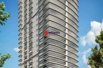 Apartamento à venda, 3 quartos, 3 suítes, 1 vaga, boqueirão - santos/sp